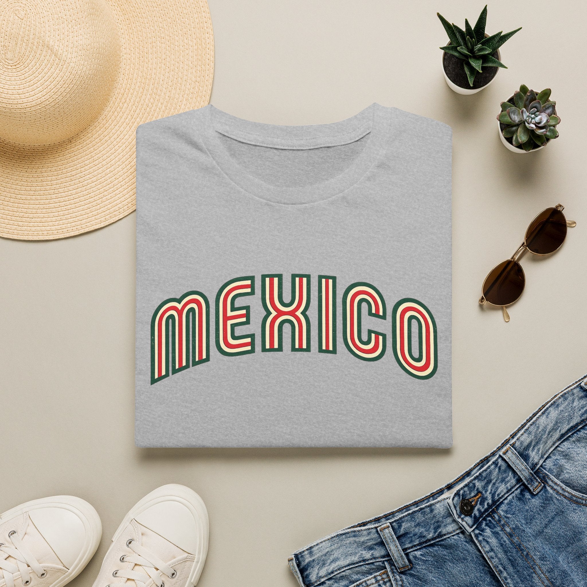 Mexico Retro Arch T-Shirt — Vintage Mexican Pride Tee