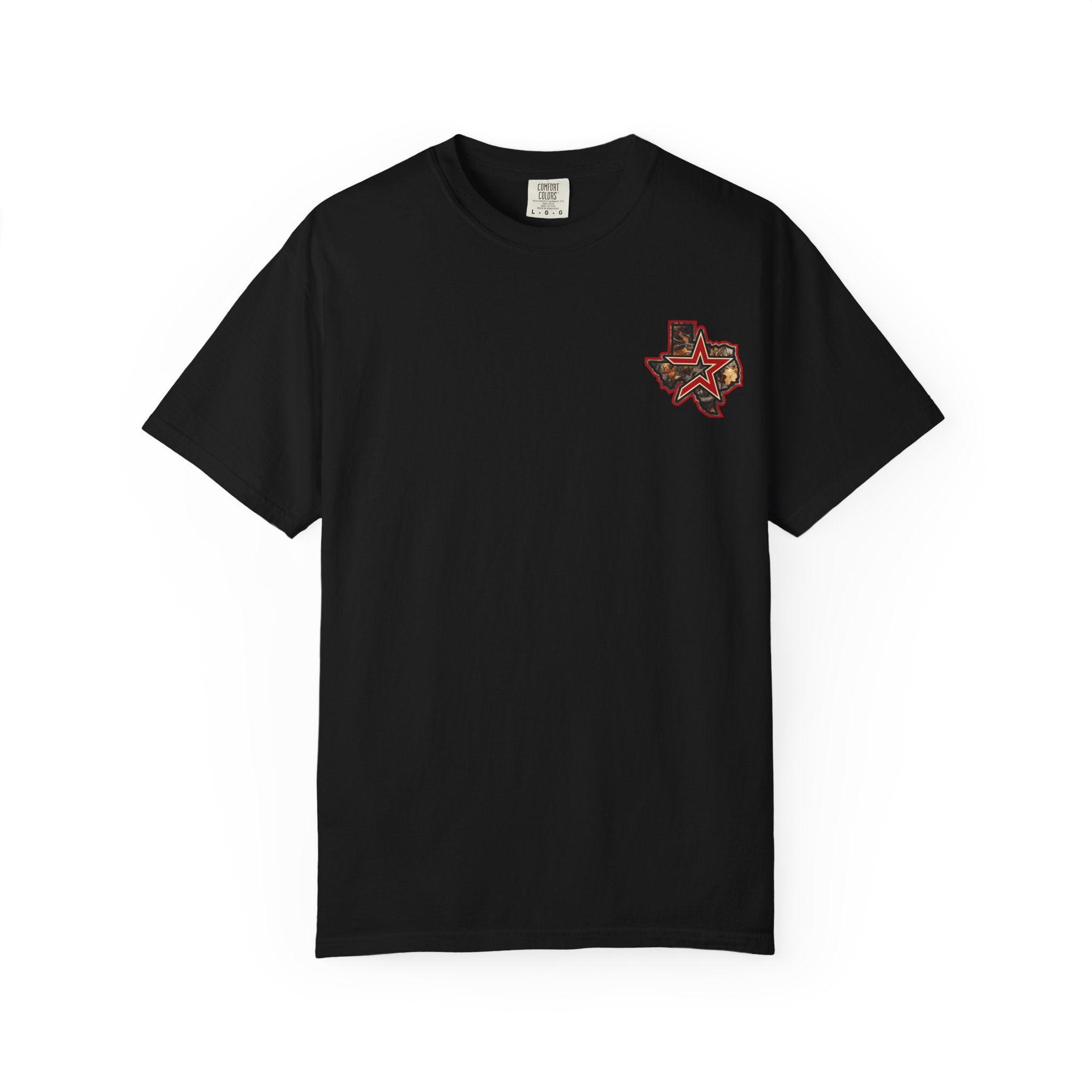 Texas Camo Star T-Shirt — State Outline Graphic Tee