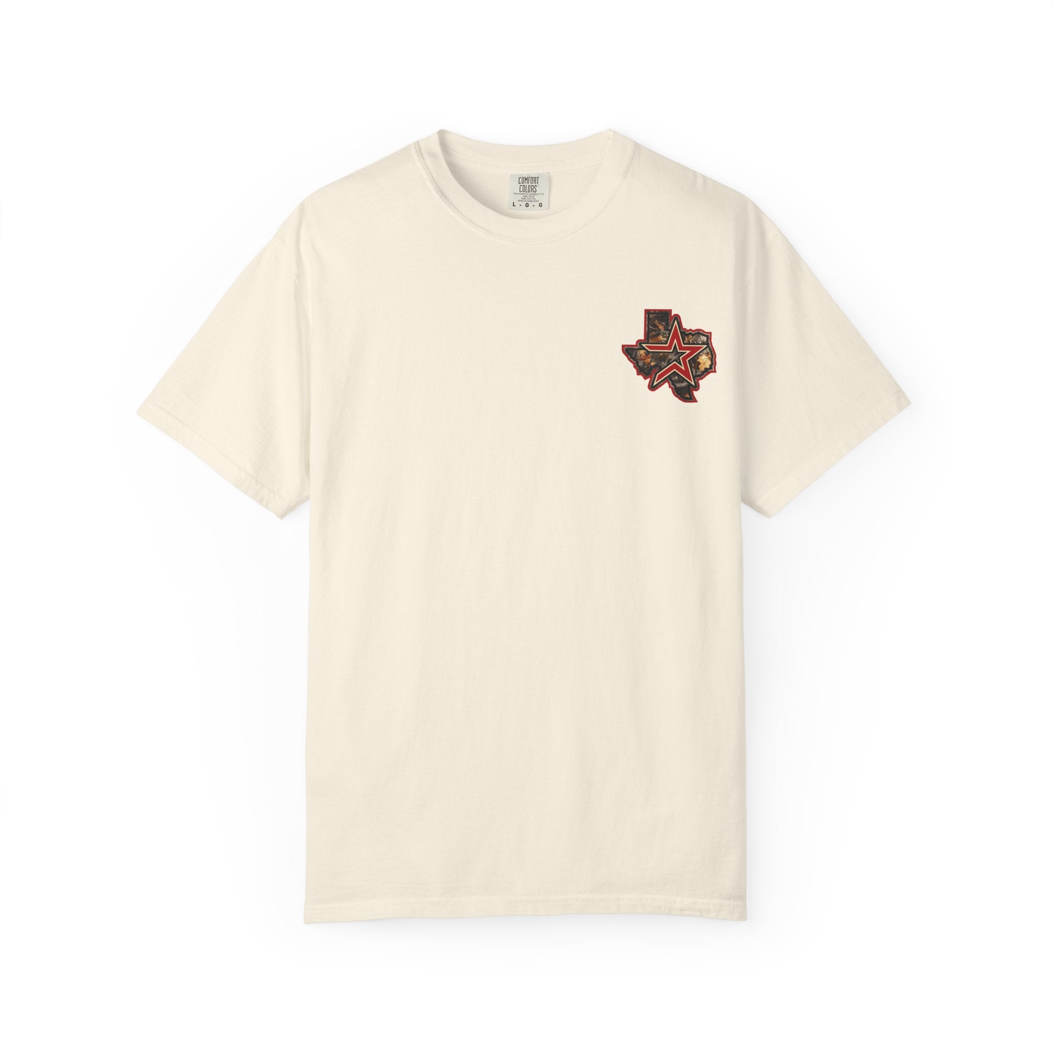 Texas Camo Star T-Shirt — State Outline Graphic Tee