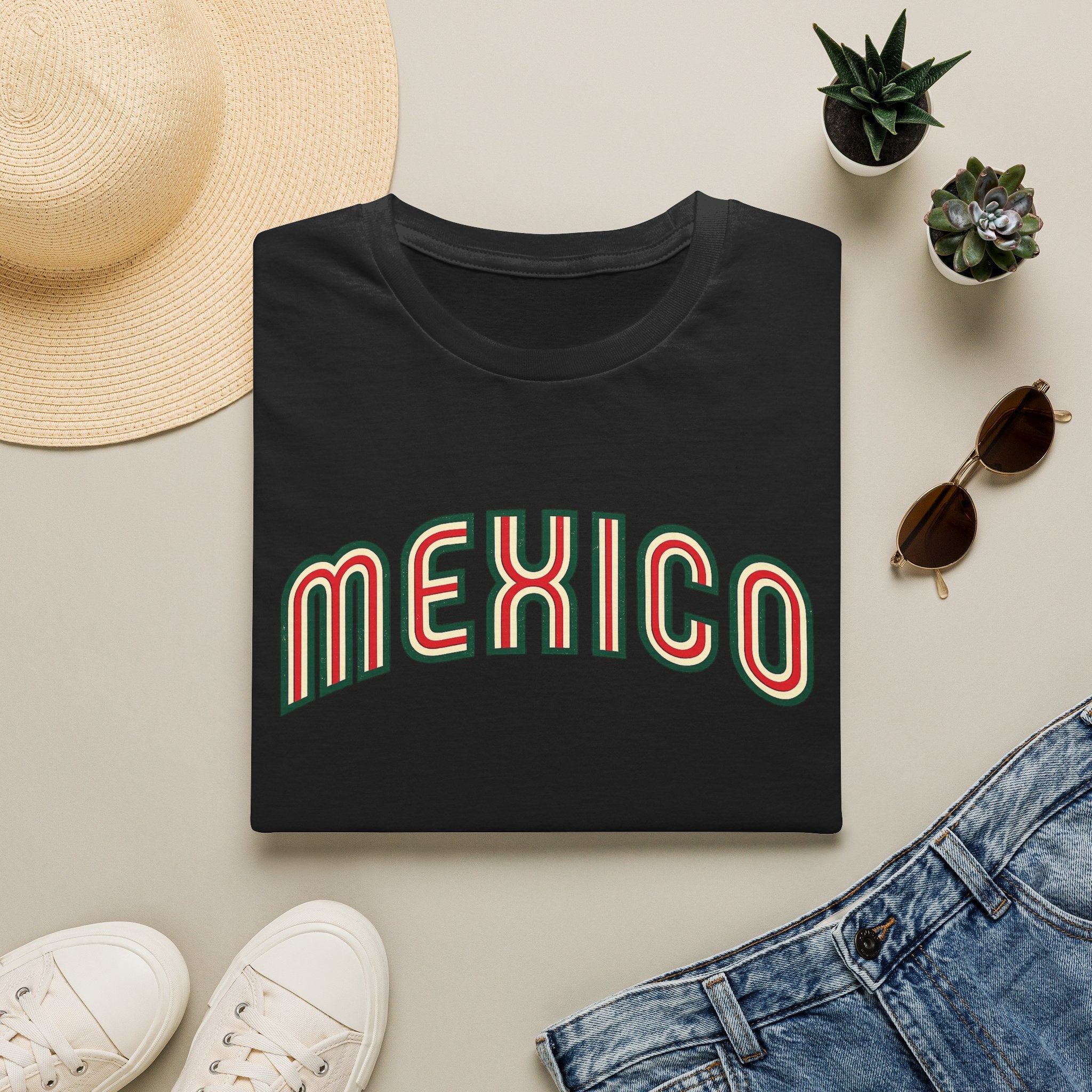 Mexico Retro Arch T-Shirt — Vintage Mexican Pride Tee