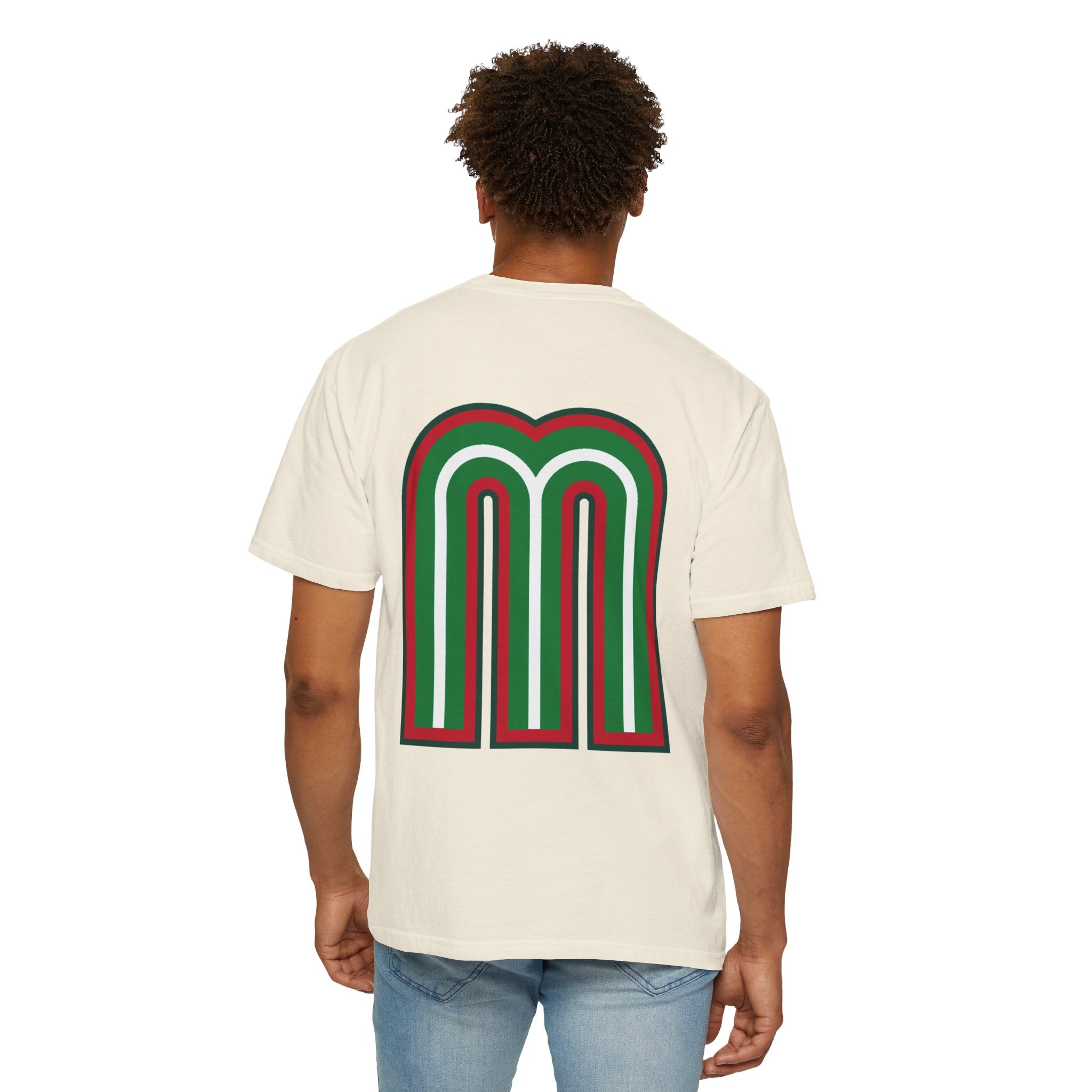 Retro Double-Stripe 'M' Graphic T-Shirt