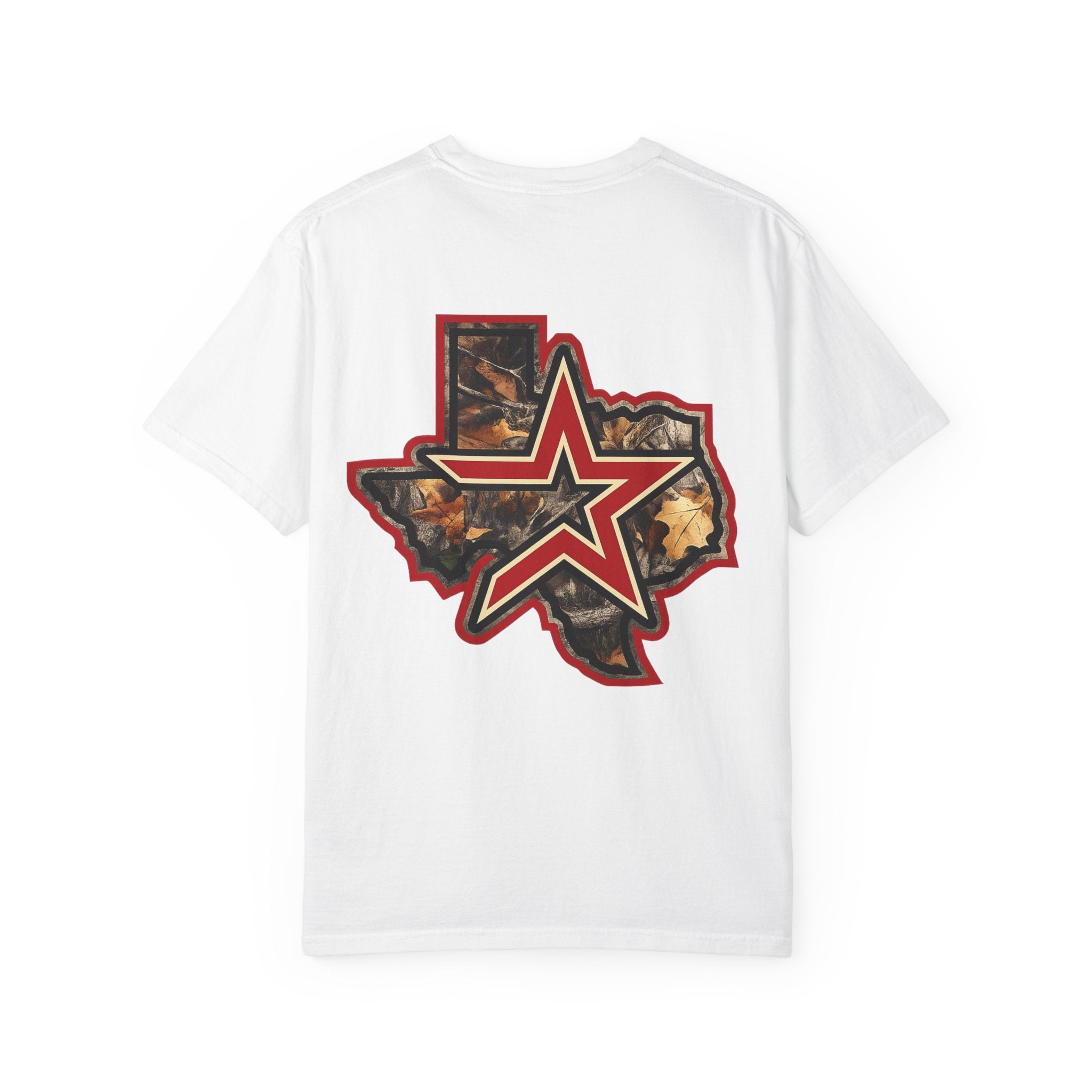 Texas Camo Star T-Shirt — State Outline Graphic Tee