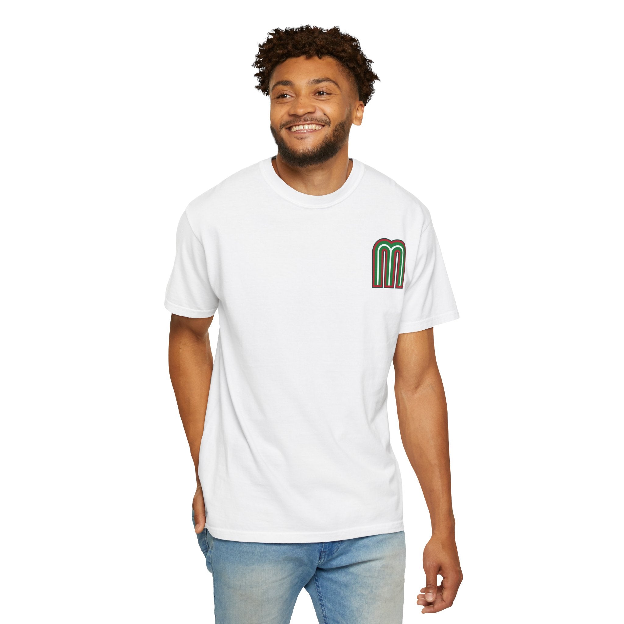Retro Double-Stripe 'M' Graphic T-Shirt