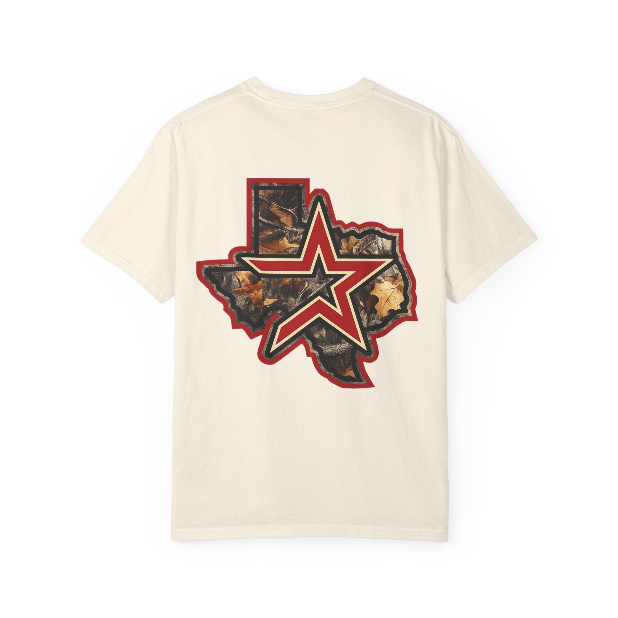 Texas Camo Star T-Shirt — State Outline Graphic Tee