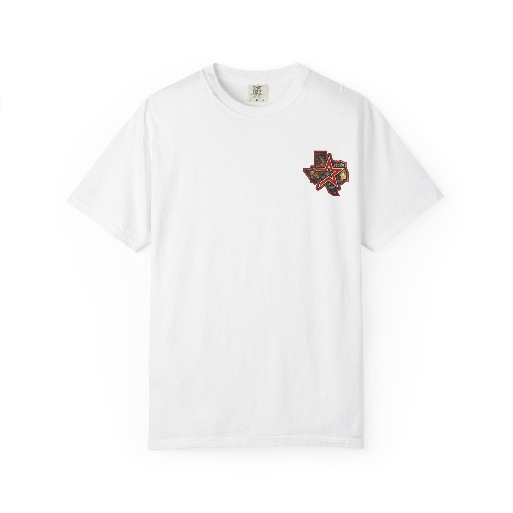 Texas Camo Star T-Shirt — State Outline Graphic Tee