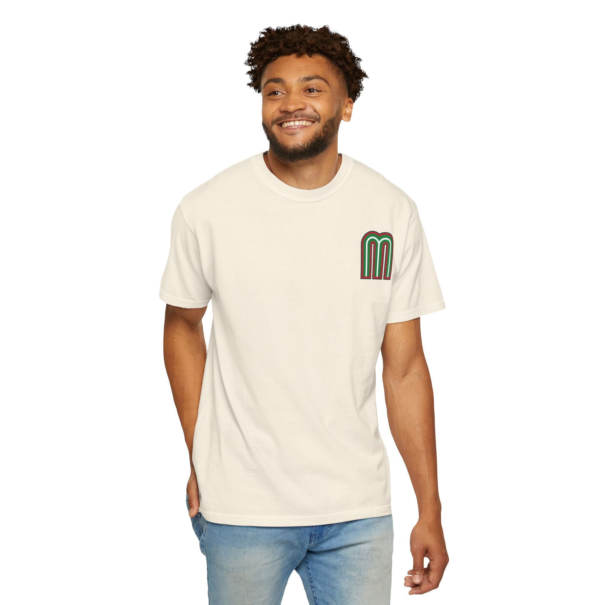Retro Double-Stripe 'M' Graphic T-Shirt